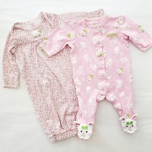 3/$25 Carters My Firts Easter one piece bundle